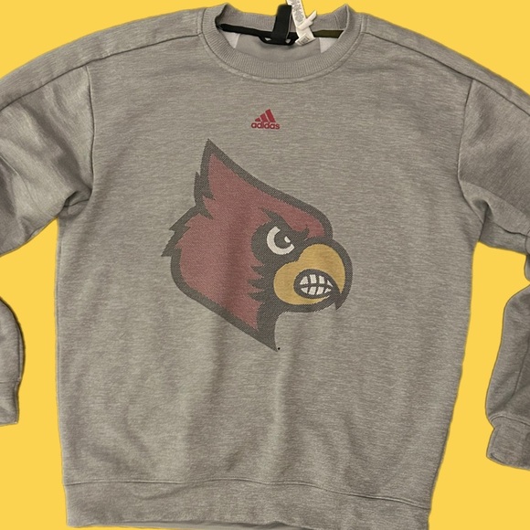 Adidas University of Louisville Cardinals Crewneck Sweatshirt - Picture 3 of 8